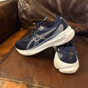 Asics Navy and White Women's Sneakers